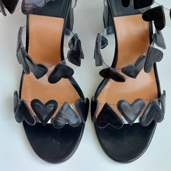 SOLD Laurence Dacade black leather Tamara ankle strap sandals, EU40, NWT, flaw - Picture 3 of 16